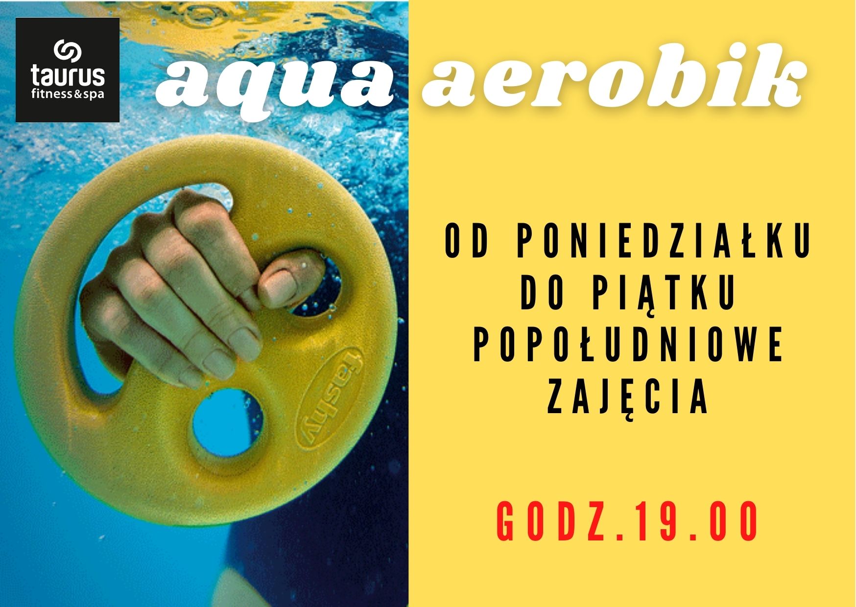 Zmiana godzin Aqua aerobiku!
