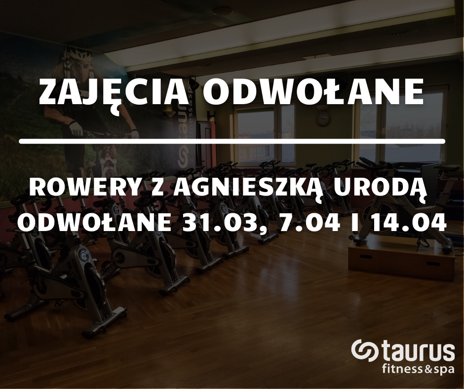 Rowery z Agnieszką odwołane do 21.04