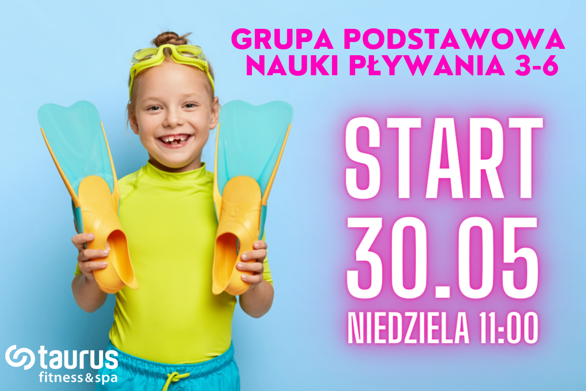 Nowa grupa podstawowa nauki pływania 3-6 rusza w niedzielę 30 maja!