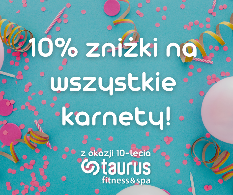 10% zniżki na wszystkie karnety!