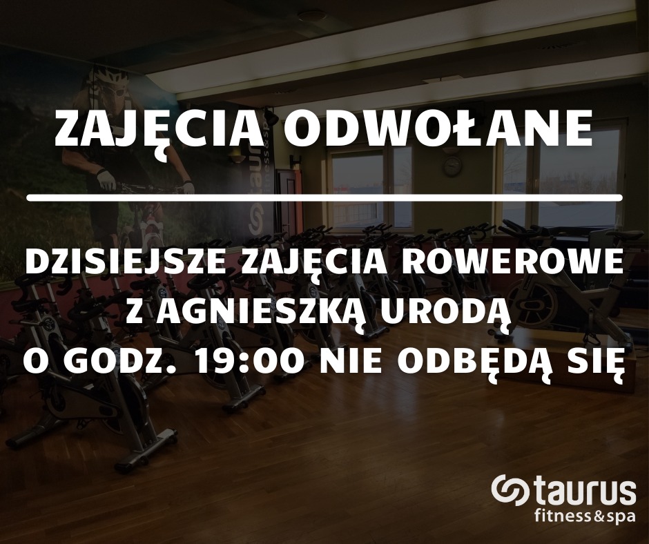 Zajęcia rowerowe odwołane!