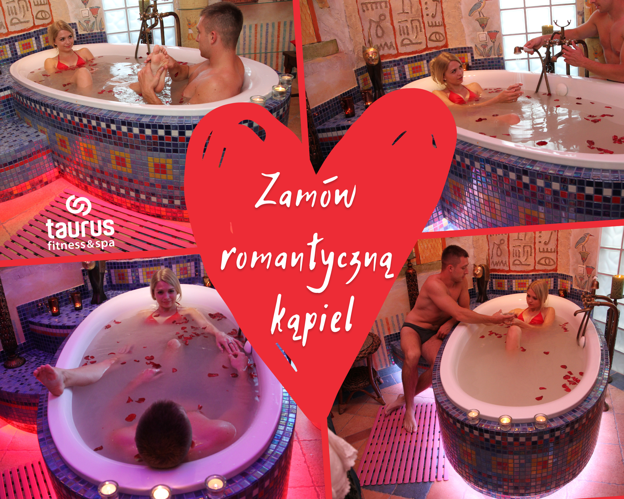 Zamów romantyczną kąpiel na Walentynki!