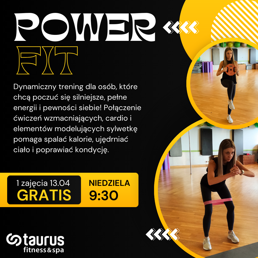 NOWE ZAJĘCIA - POWER FIT - 13.04 GRATIS!