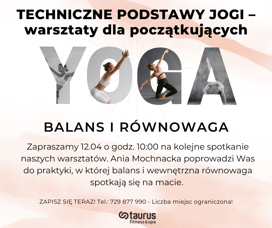 Balans i równowaga - Przyjdź na warsztaty z jogi!